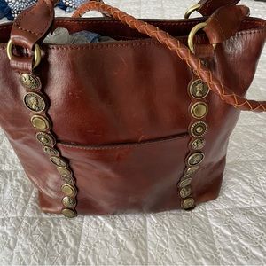 Large Brown Bag Patricia Nash.No returns accepted.12 inches x12 inches